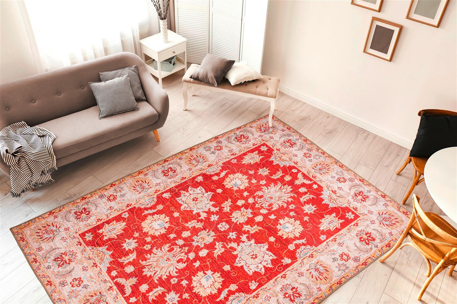 FLACHWEBETEPPICH 150/230 cm Faye 625 Rot Rot  - Rot, Basics, Textil (150/230cm) - Novel