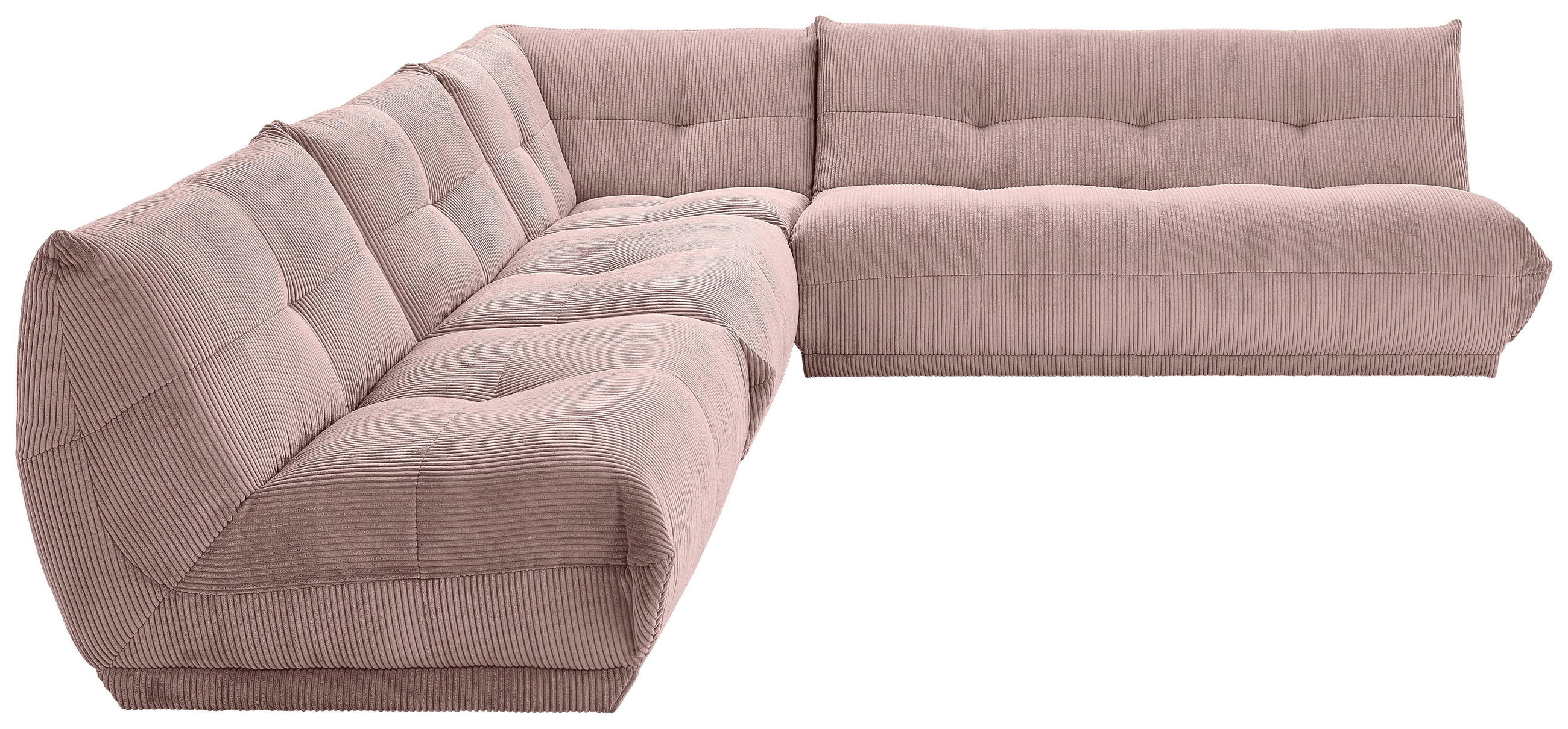 ECKSOFA in Cord Altrosa  315/285 cm  - Altrosa, Trend, Textil (315/285cm) - Livetastic