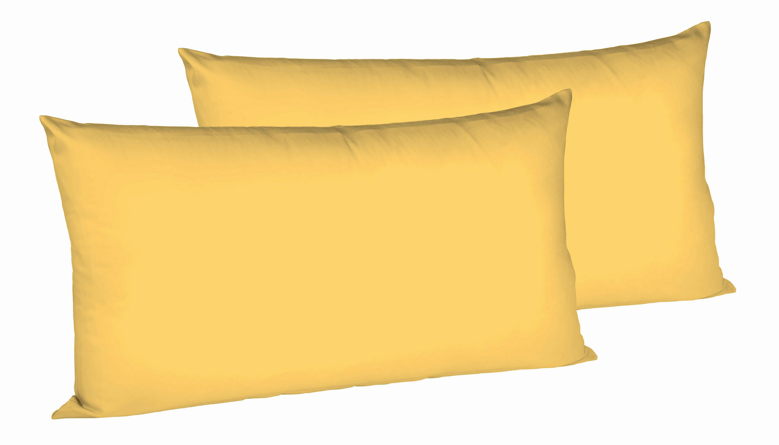 Fleuresse Kopfkissenbezug Gelb 40x80 cm