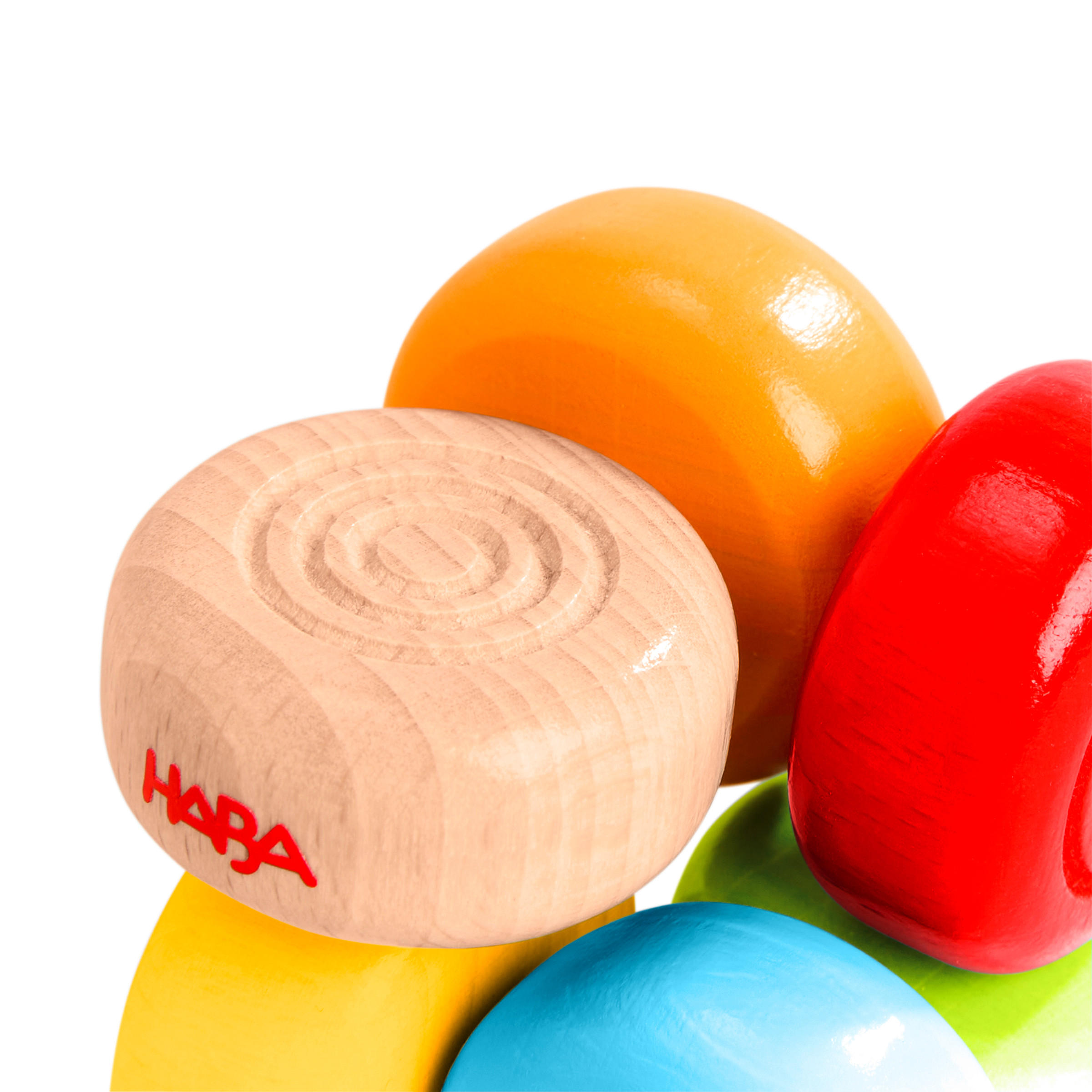 GREIFLING Greiflinge  - Multicolor, Basics, Holz (6,5/6,5/6,5cm) - Haba