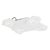 LED-DECKENLEUCHTE 37/37/6 cm   - Weiß, Basics, Glas/Metall (37/37/6cm) - Eglo