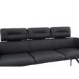 SITZBANK 185/91/70 cm  in Schwarz  - Schwarz, Design, Leder/Metall (185/91/70cm) - Dieter Knoll