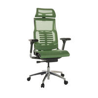 DREHSTUHL  in Netz Grün  - Silberfarben/Schwarz, Basics, Kunststoff/Textil (67/119-135/60cm) - MID.YOU