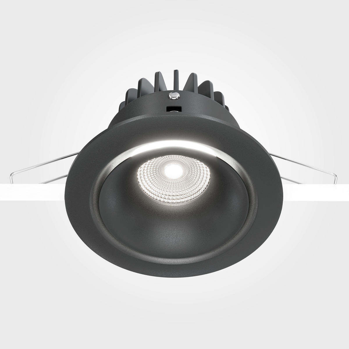 DECKENLEUCHTE Downlight 9,8/7,5 cm  - Schwarz, Design, Metall (9,8/7,5cm) - MAYTONI
