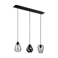 ZÁVĚSNÉ SVÍTIDLO, 90/18,5/110 cm  - černá, Design, kov (90/18,5/110cm) - Eglo