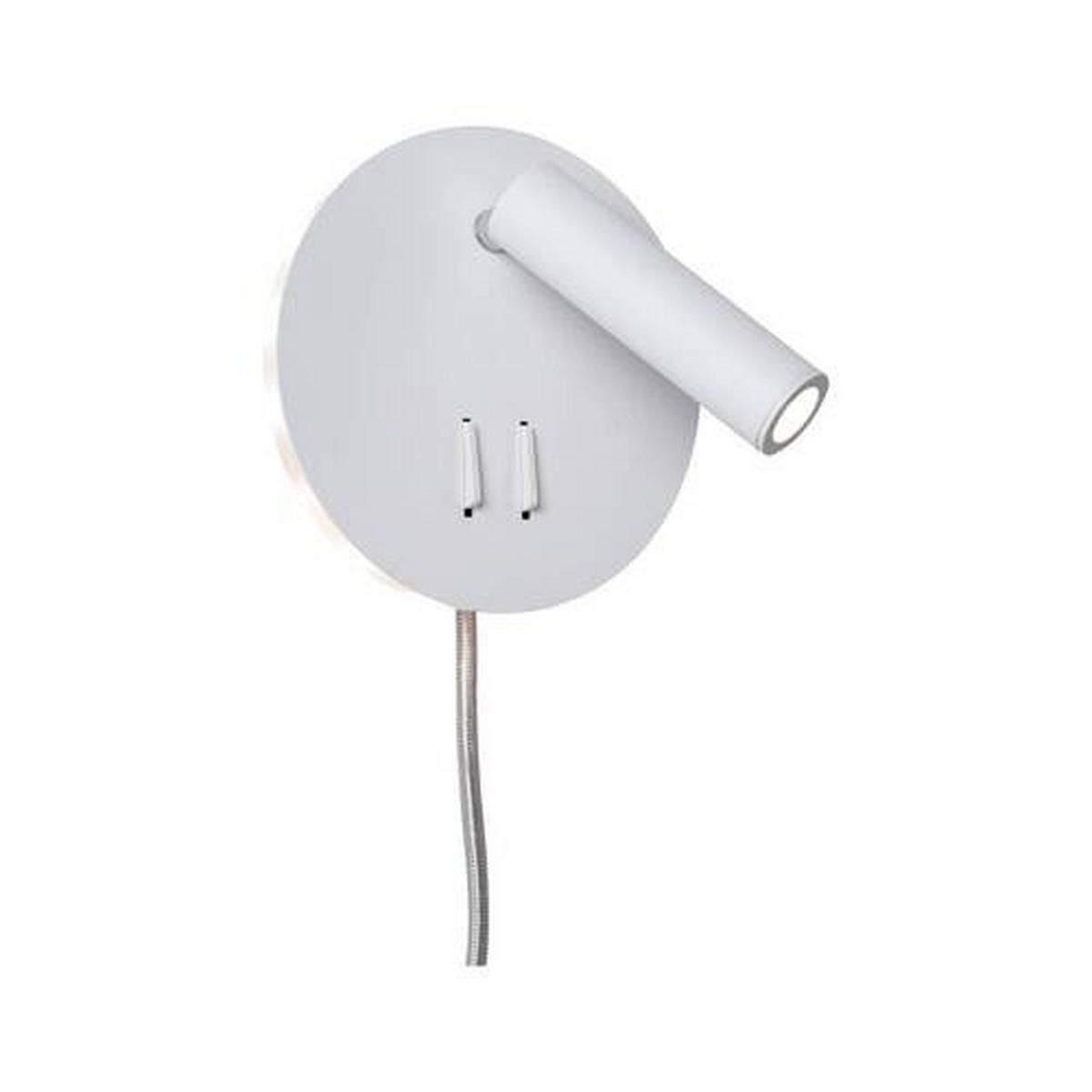 LED-WANDLEUCHTE 14 cm  - Chromfarben/Weiß, Basics, Metall (14cm) - Paulmann