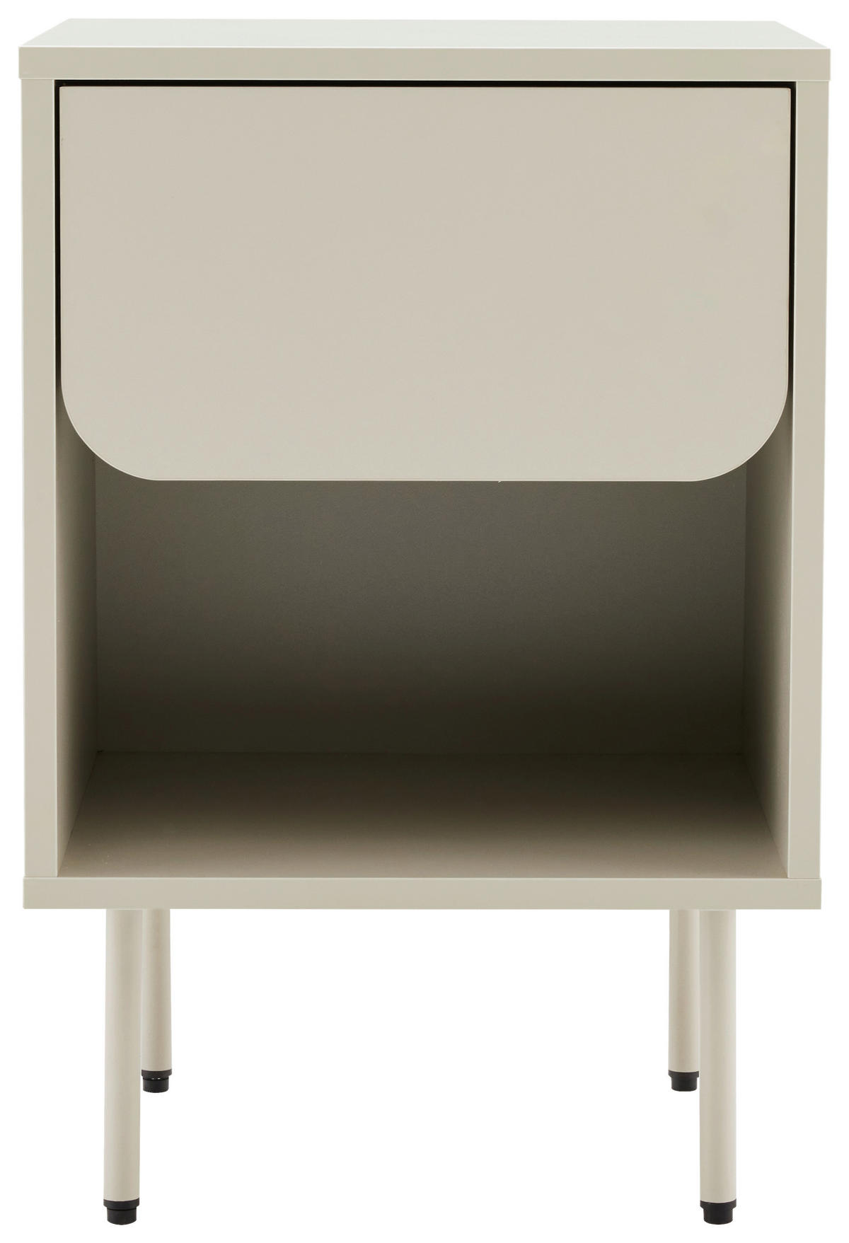 NACHTKÄSTCHEN 40/60/40 cm  in Seidengrau  - Seidengrau, Design, Holzwerkstoff/Metall (40/60/40cm) - Xora