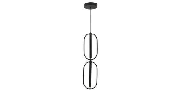 LED-HÄNGELEUCHTE 21/200 cm - Schwarz, Design, Kunststoff/Metall (21/200cm) - Novel