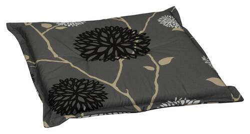 GARTENHOCKERAUFLAGE   48/4/48 cm  - Beige/Schwarz, Design, Textil (48/4/48cm)