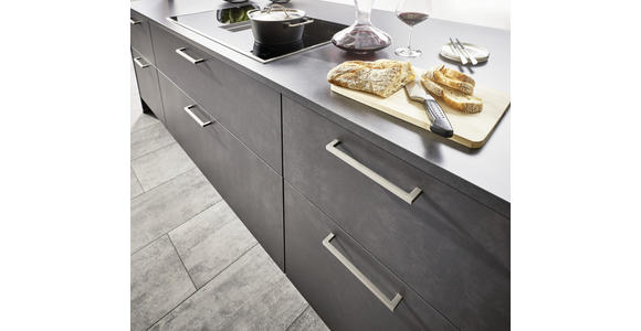 EINBAUKÜCHE - Grau, Design, Holzwerkstoff - Dieter Knoll