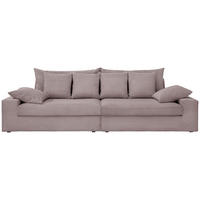 VIERSITZER-SOFA in Cord Rosa  - Schwarz/Rosa, Modern, Kunststoff/Textil (308/80/140cm) - Livetastic