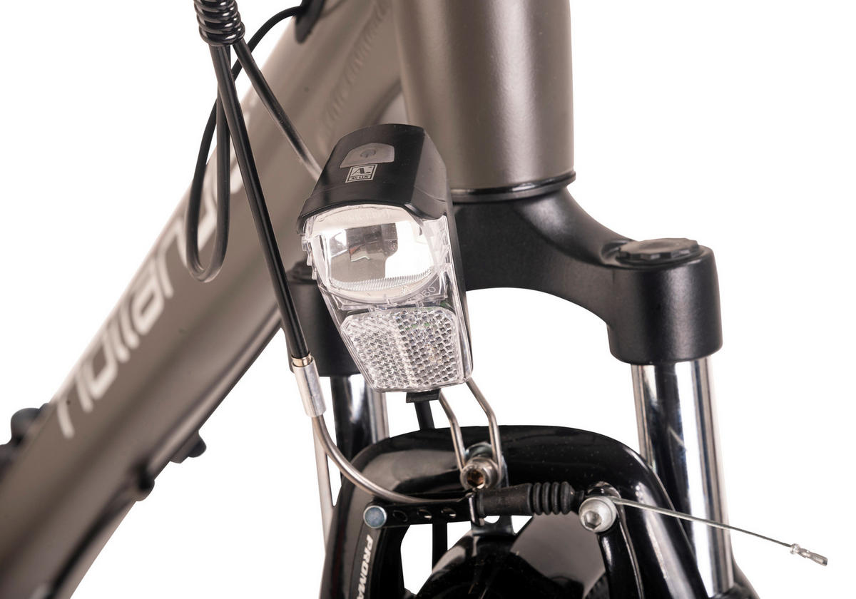 ELEKTROFAHRRAD - Grau, Basics, Metall (21/116/188cm) - Atrigo