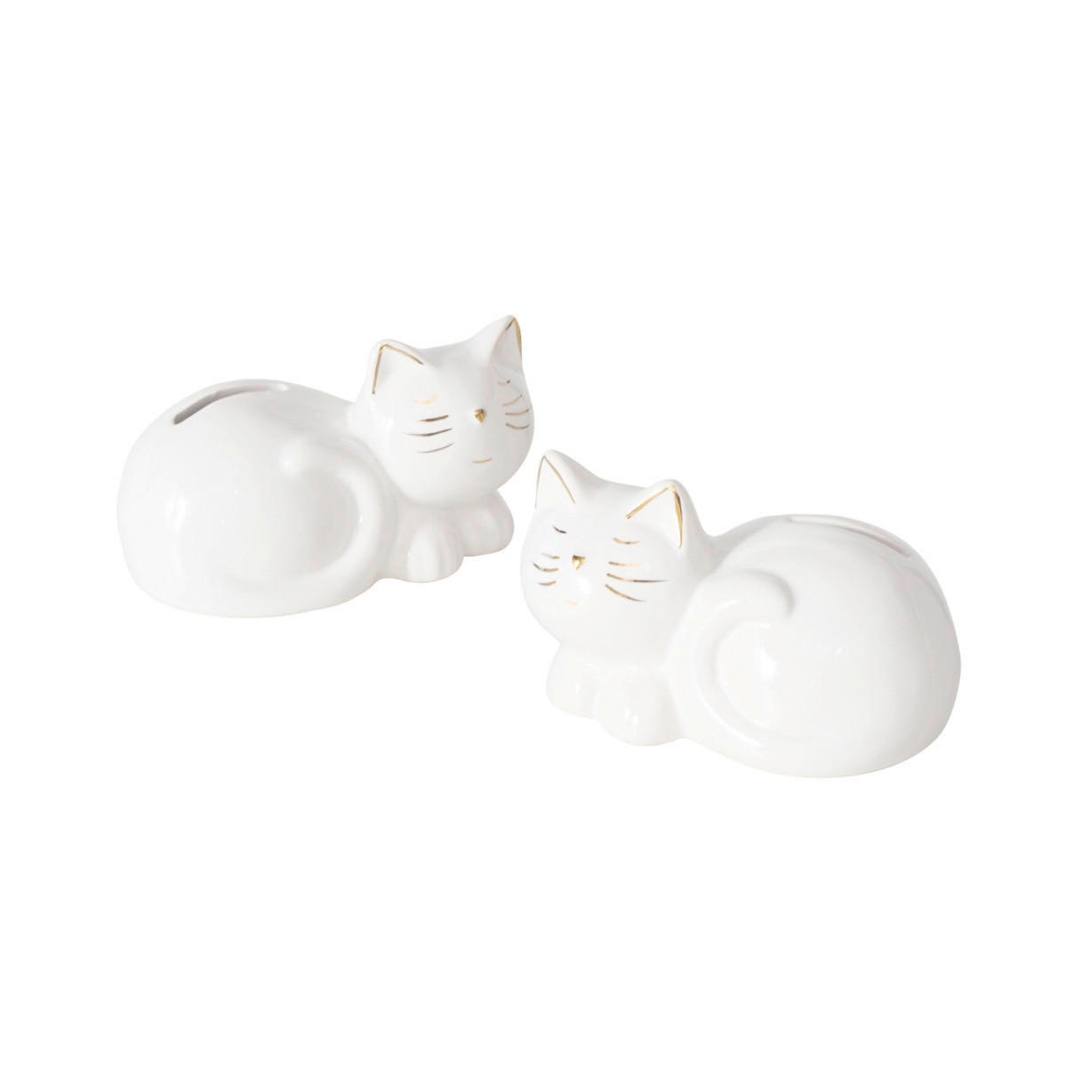 POKLADNIČKA - bílá/vysoce lesklá bílá, Lifestyle, keramika (12/8/7cm)