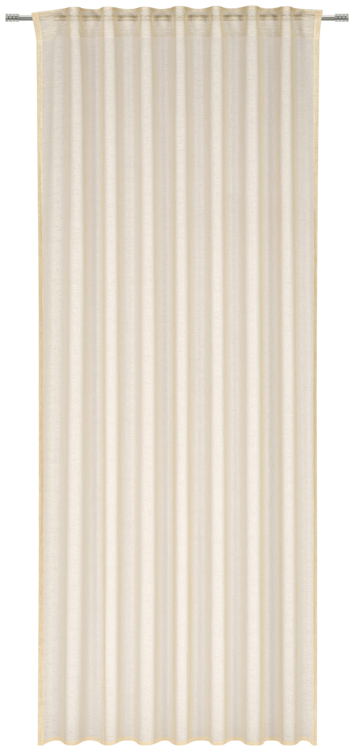 HOTOVÝ ZÁVĚS, průhledné, 140/245 cm - pískové barvy, Basics, textil (140/245cm) - Esposa