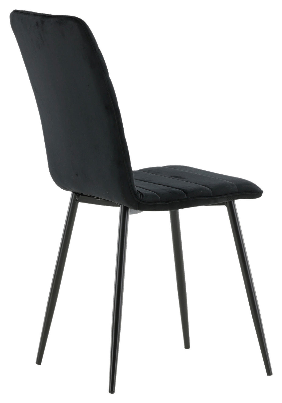 STUHL-SET 2 Stück  in Stahl  - Schwarz, Design, Textil/Metall (43/94/49cm) - Livetastic