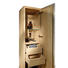 Hochschrank - Eichefarben/Grau, Design, Glas/Holz (32/160/35cm) - Voglauer