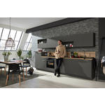 EINBAUKÜCHE   - Graphitfarben, Design, Holzwerkstoff - Dieter Knoll