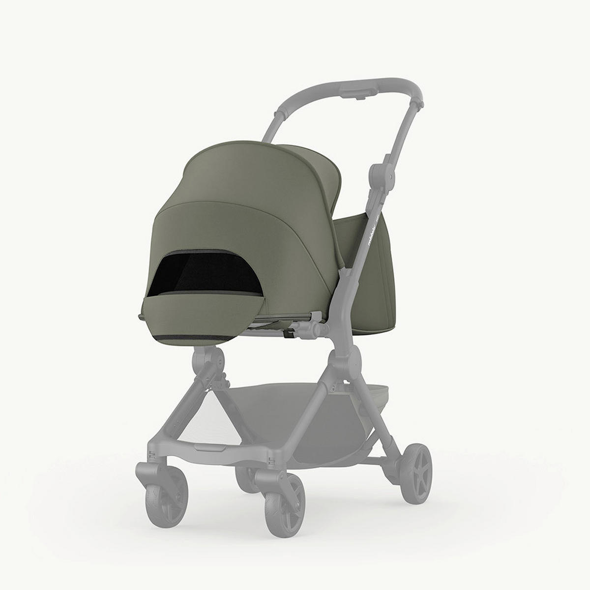 KOŠARA ZA SPAVANJE    - maslinasto zelena, Basics, tekstil (70/30/17cm) - BEBETTO