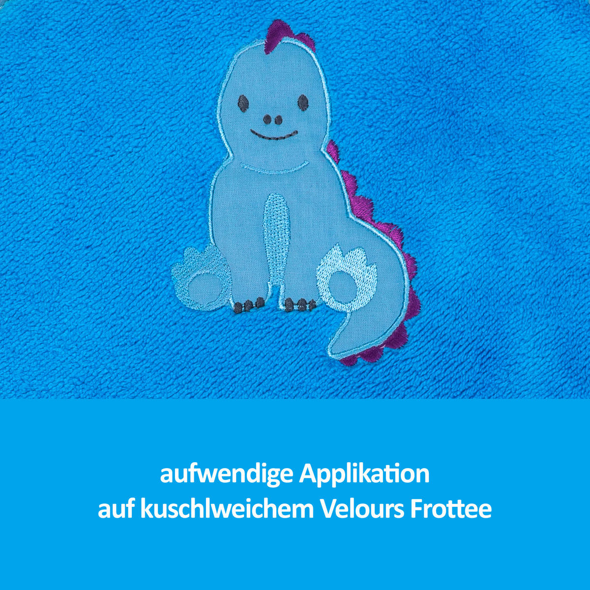 KAPUZENBADETUCH 100/100 cm    - Blau, Basics, Textil (100/100cm)