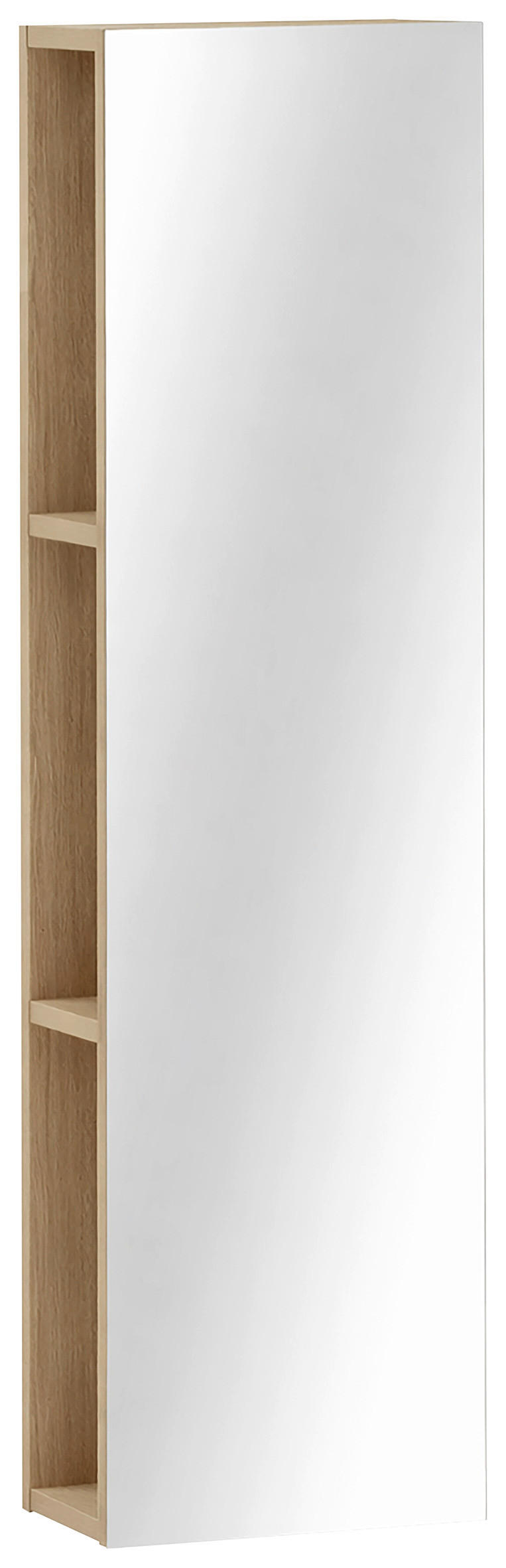 REGAL  30/110,6/19,6 cm Eichefarben  - Eichefarben, Design, Glas/Holzwerkstoff (30/110,6/19,6cm) - MID.YOU