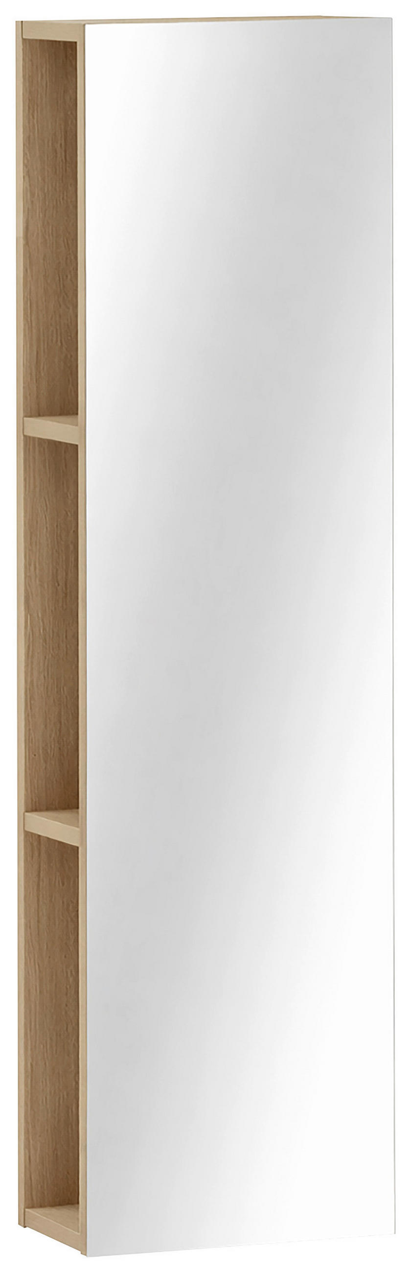 REGAL  30/110,6/19,6 cm Eichefarben  - Eichefarben, Design, Glas/Holzwerkstoff (30/110,6/19,6cm) - MID.YOU