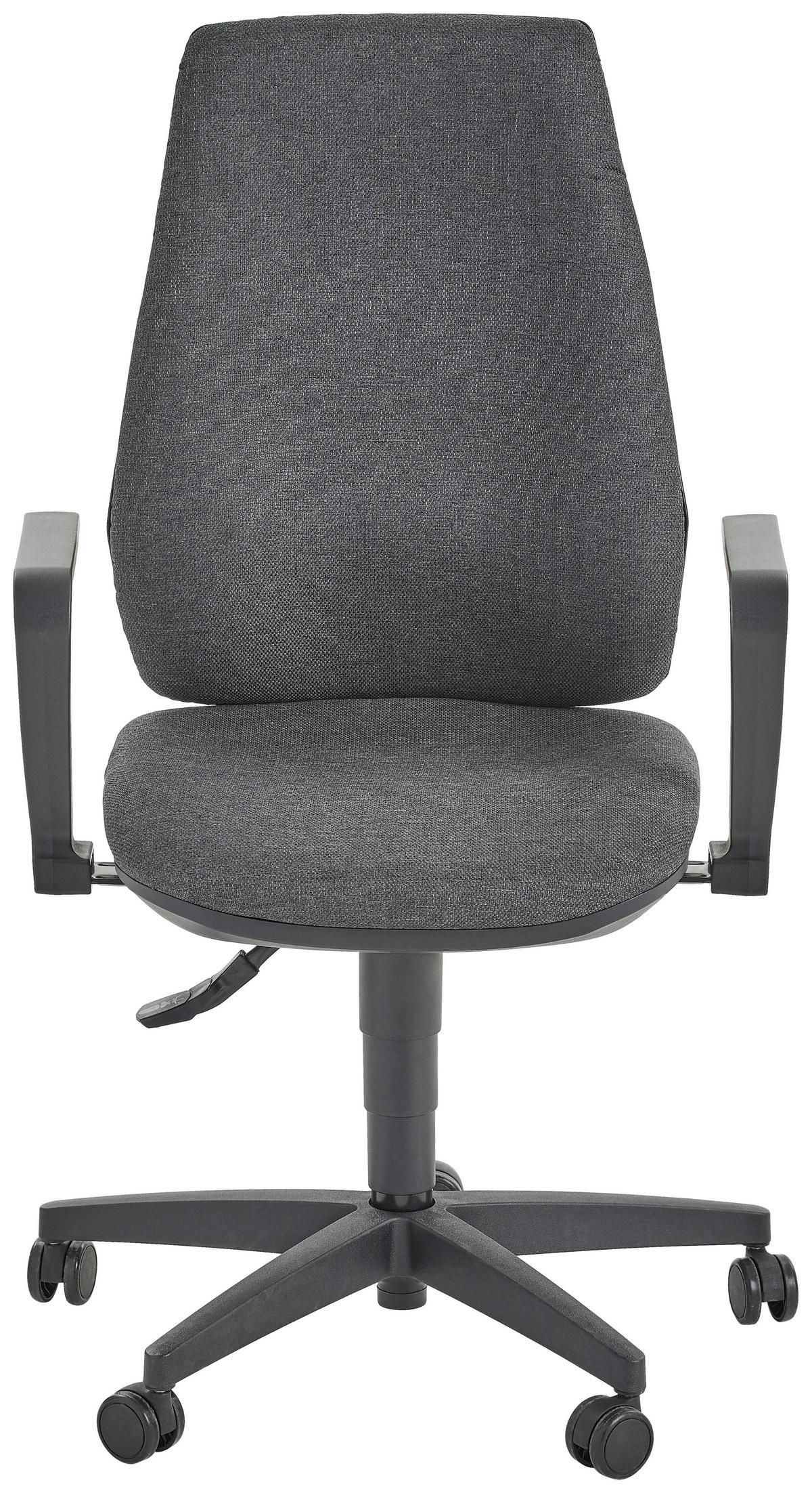 DREHSTUHL Flachgewebe Anthrazit, Schwarz  - Anthrazit/Schwarz, KONVENTIONELL, Kunststoff/Textil (65/104-117/54cm)
