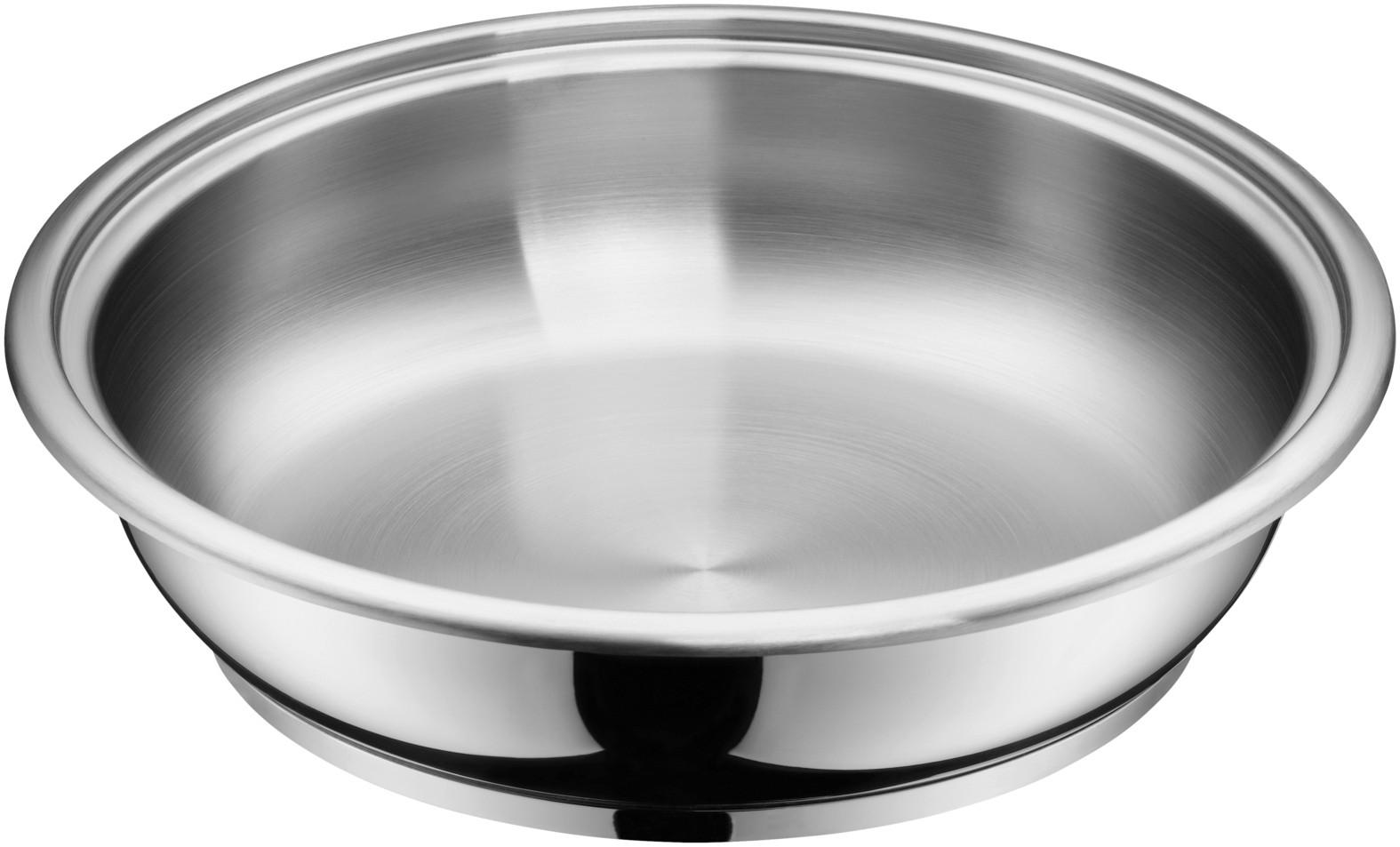 BRATPFANNE 24 cm  - Edelstahlfarben, Design, Metall (24cm) - WMF