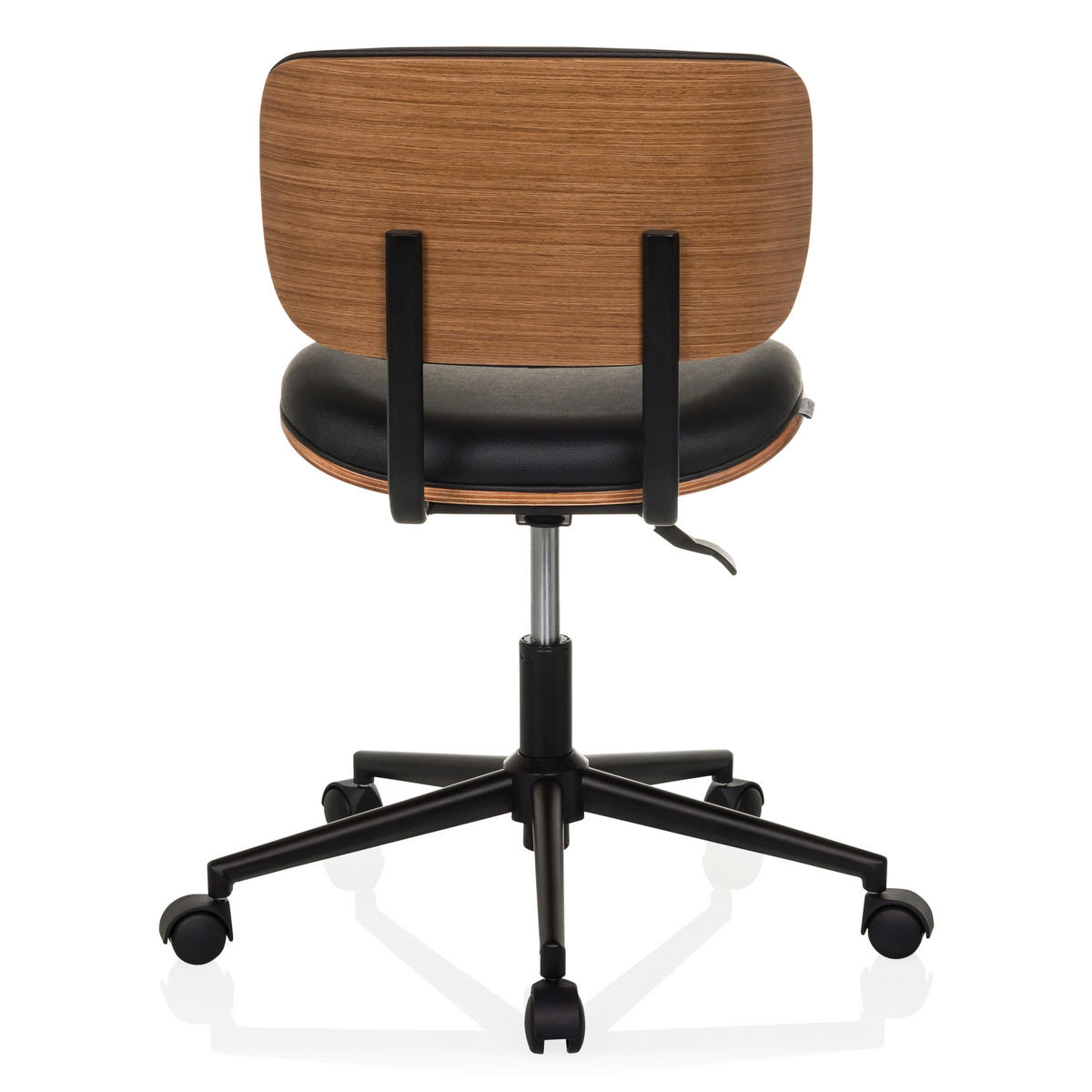 DREHSTUHL Schwarz  - Schwarz, MODERN, Leder/Kunststoff (59/73-83/59cm) - MID.YOU