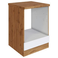 HERDUMBAUSCHRANK  in Weiss, Eiche Wotan  - Weiss/Eiche Wotan, Design, Holzwerkstoff (60/86/60cm) - Held