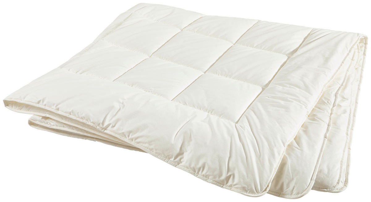GANZJAHRESDECKE  Alcando Uno 220/240 cm  - Weiß, KONVENTIONELL, Textil (220/240cm) - Billerbeck