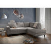 ECKSCHLAFSOFA in Anthrazit Textil   - Anthrazit/Schwarz, Modern, Holz/Textil (242/200cm) - Livetastic