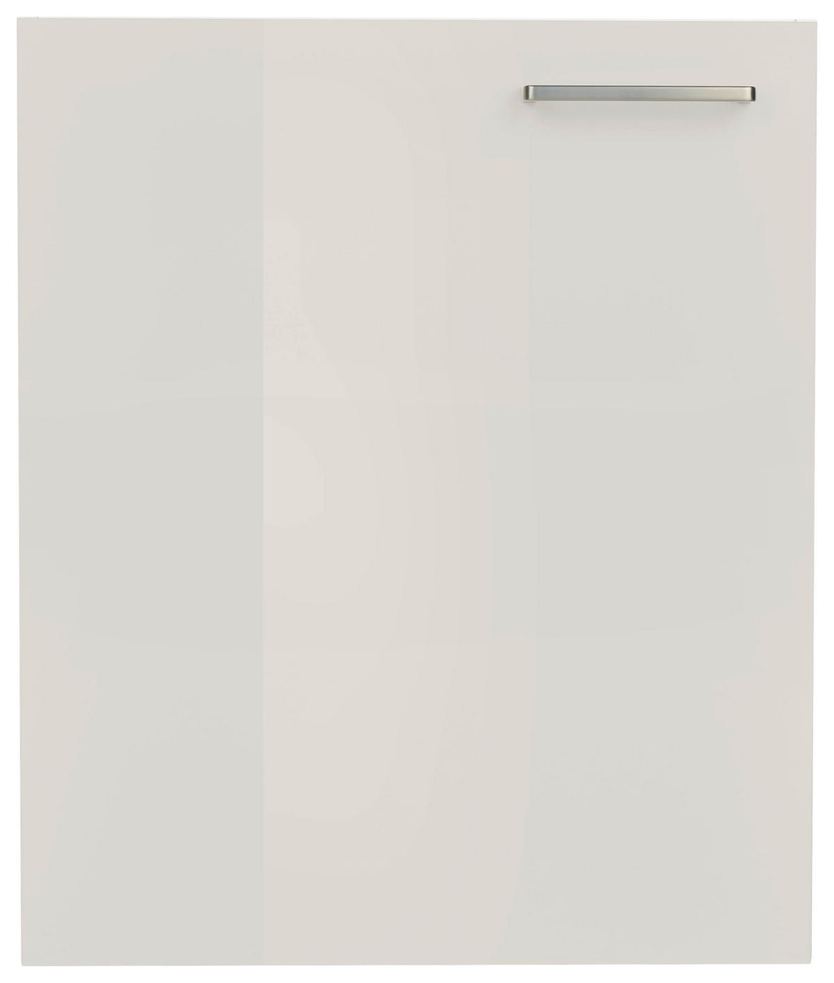 KÜCHENSCHRANKFRONT 60/72/1,9 cm  in Hellgrau  - Edelstahlfarben/Hellgrau, MODERN, Holzwerkstoff/Metall (60/72/1,9cm) - Nobilia