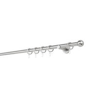 VORHANGSTANGENSET 240 cm  - Edelstahlfarben, Basics, Metall (240cm)