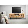 LOWBOARD  in 145/53/40 cm  - Hellbraun/Schwarz, LIFESTYLE, Holz/Metall (145/53/40cm) - Landscape