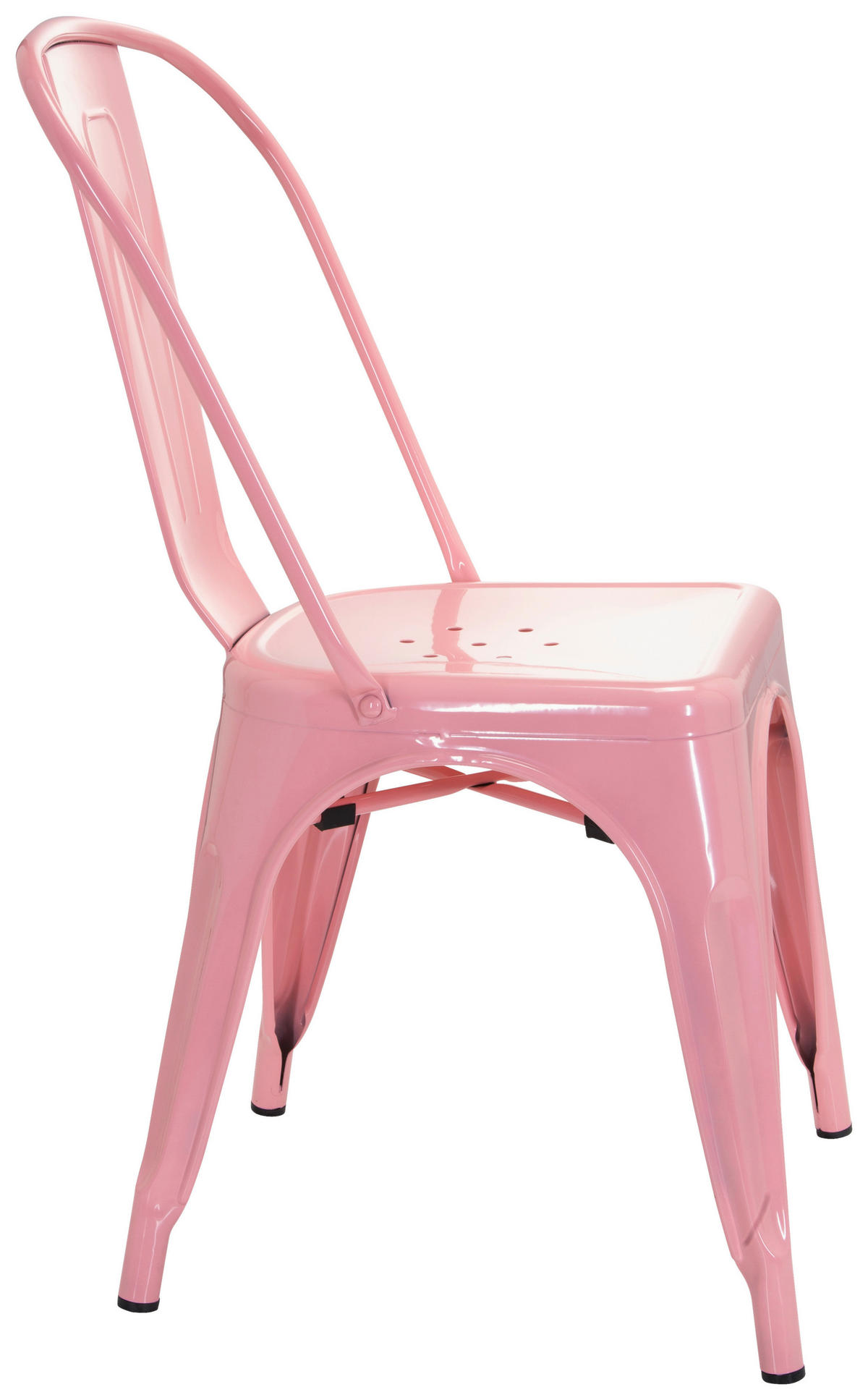 STOL  stapelbar   rosa  - rosa, Basics, metall (44/84/54cm) - MID.YOU