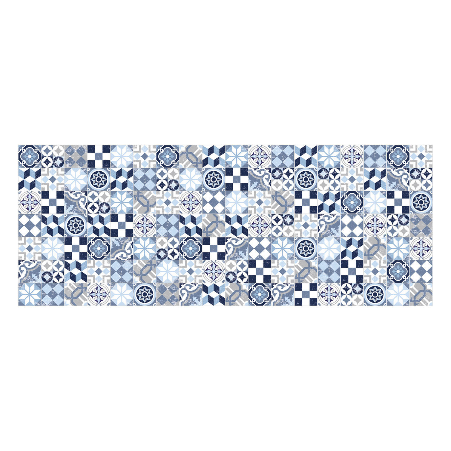 OUTDOORTEPPICH 70/180 cm Blau  - Blau, Basics, Kunststoff (70/180cm)