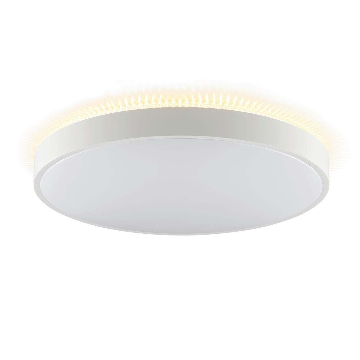 LED-DECKENLEUCHTE Solistra 54,5/9,5 cm   - Weiß, KONVENTIONELL, Kunststoff/Metall (54,5/9,5cm) - Brilliant