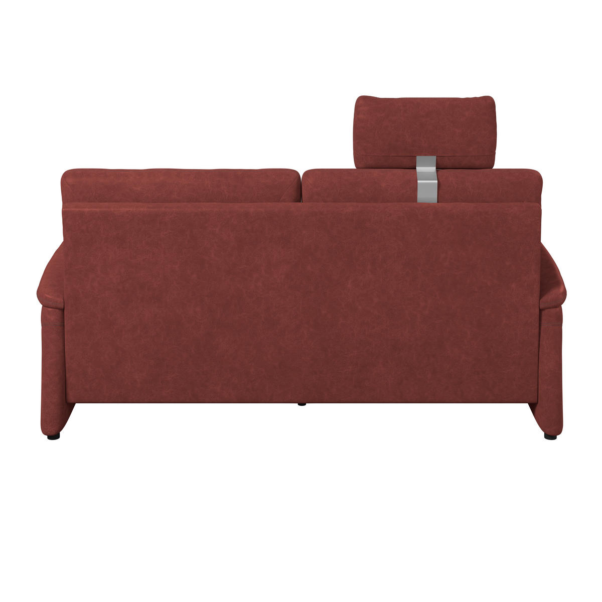 3,5-SITZER - Rotbraun/Schwarz, Konventionell, Kunststoff/Textil (205/98/91cm) - Elegando
