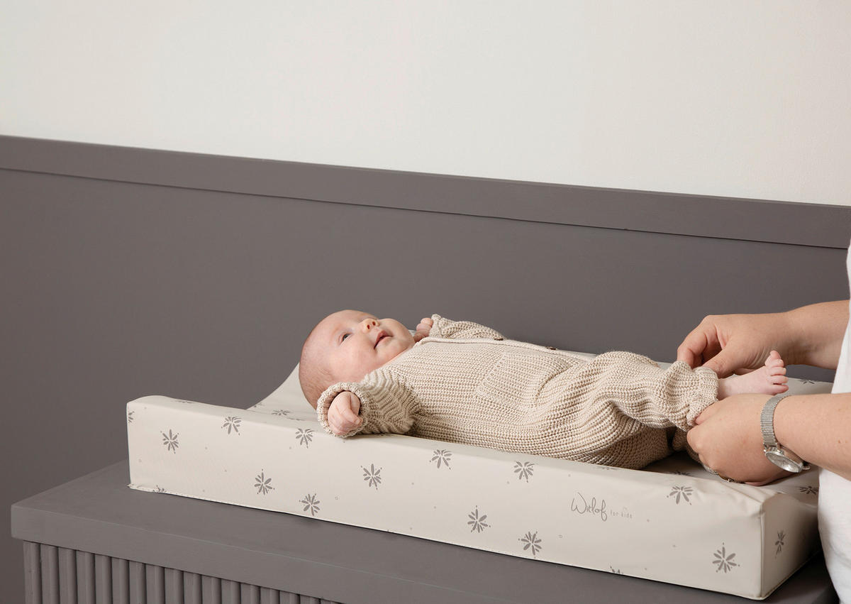 WICKELAUFLAGE - Grauweiß, Basics, Kunststoff (72/44/9cm) - Witlof for Kids