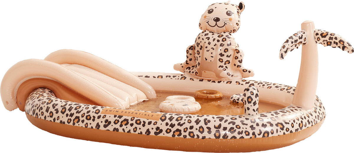 SPIELPOOL Beige Leopard 215/84/156 cm  - Beige, Basics, Kunststoff (215/84/156cm)