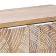 SIDEBOARD 145/85/42 cm  - Weiß/Naturfarben, Design, Holz/Metall (145/85/42cm) - Ambia Home