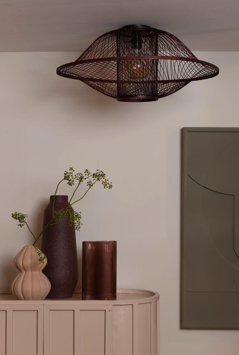 DECKENLEUCHTE 70/30 cm - Rotbraun, Basics, Holz (70/30cm) - Good & Mojo