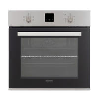 EINBAUBACKOFEN  - Schwarz/Grau, Basics, Glas/Metall (59.5/59.5/57.5cm) - Daewoo