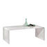 COUCHTISCH rechteckig Weiß - Weiß, Design, Glas (110/60/40cm) - Novel