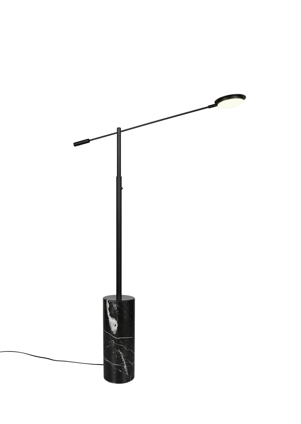 LED-STEHLEUCHTE Fiore   - Schwarz, KONVENTIONELL, Stein/Metall (145/15/64cm) - Trio Leuchten