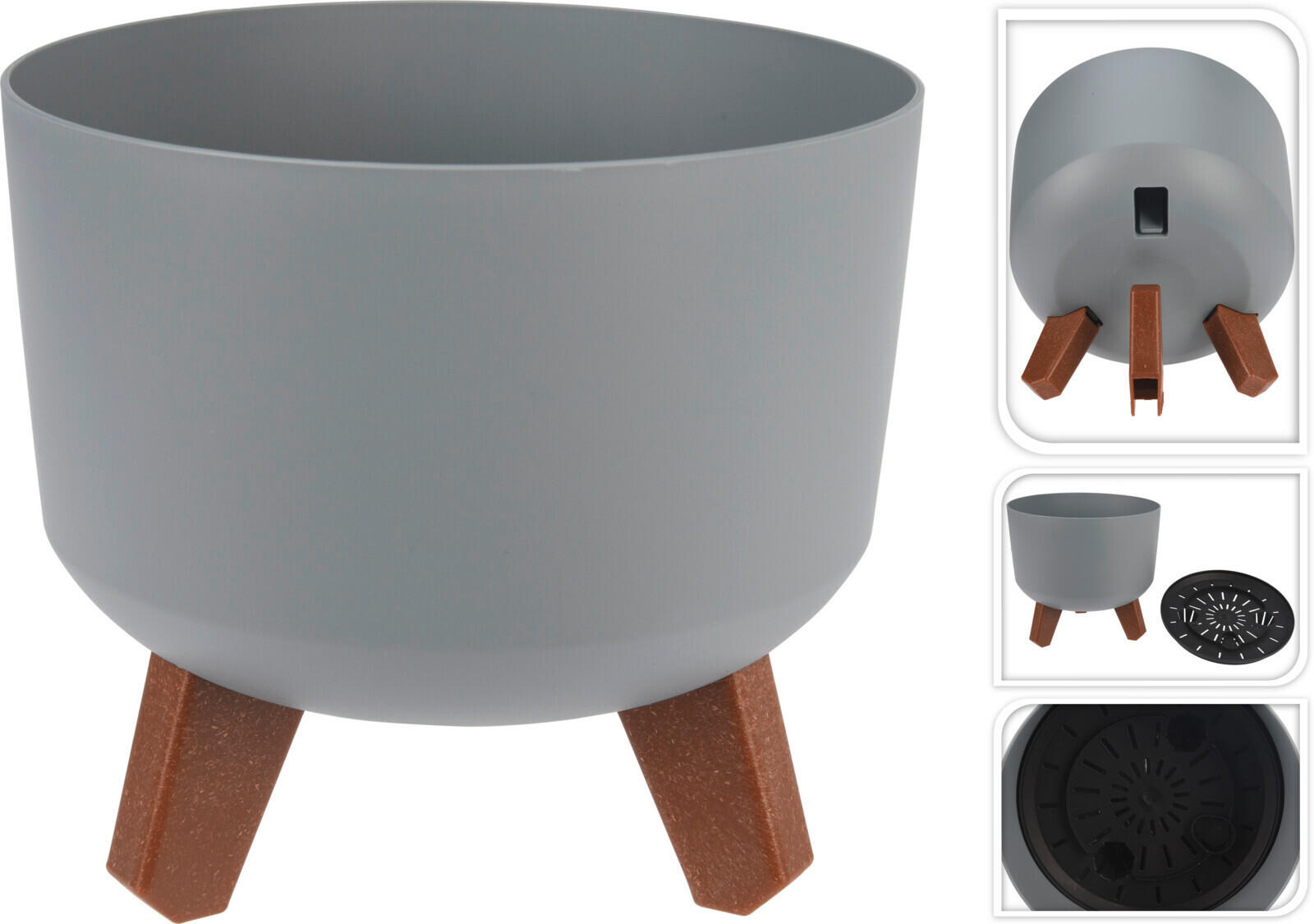 GHIVECI PENTRU PLANTE  - Basics, plastic (20/20/17.4cm)