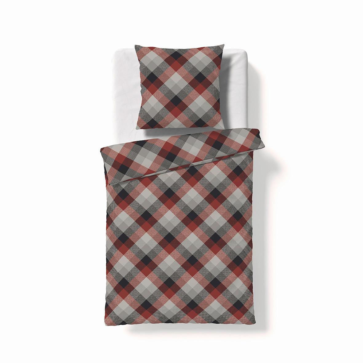 BETTWÄSCHE Aspen Biber 155/200 cm  - Braun, KONVENTIONELL, Textil (155/200cm) - Fleuresse