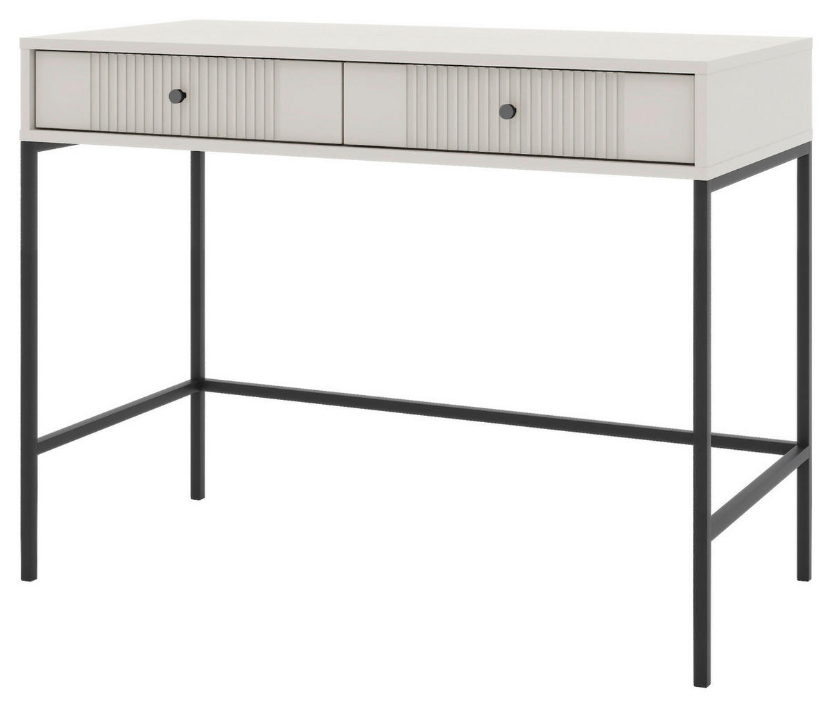 KONSOLENTISCH Iseo Kaschmir  - Kaschmir/Schwarz, Design, Holzwerkstoff/Metall (50/104,5/79cm) - Boxxx