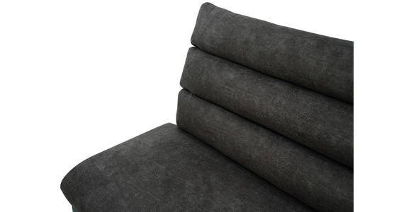 SITZBANK 180/94,5/70 cm Webstoff Braun  - Schwarz/Braun, Design, Textil/Metall (180/94,5/70cm) - Novel