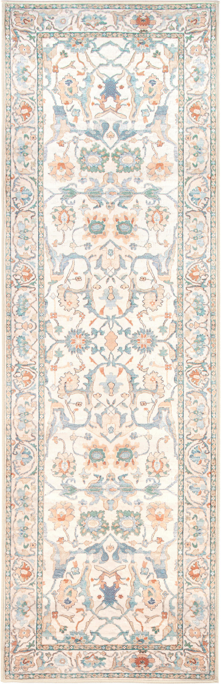 LÄUFER Living Zaveran 80/250 cm  in Terracotta, Perlmutt, Graublau  - Graublau/Perlmutt, LIFESTYLE, Kunststoff/Textil (80/250cm) - Lindorug